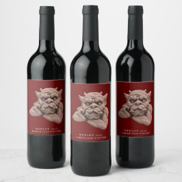 Rótulos de Vinho Personalizados da Escultura Gótic