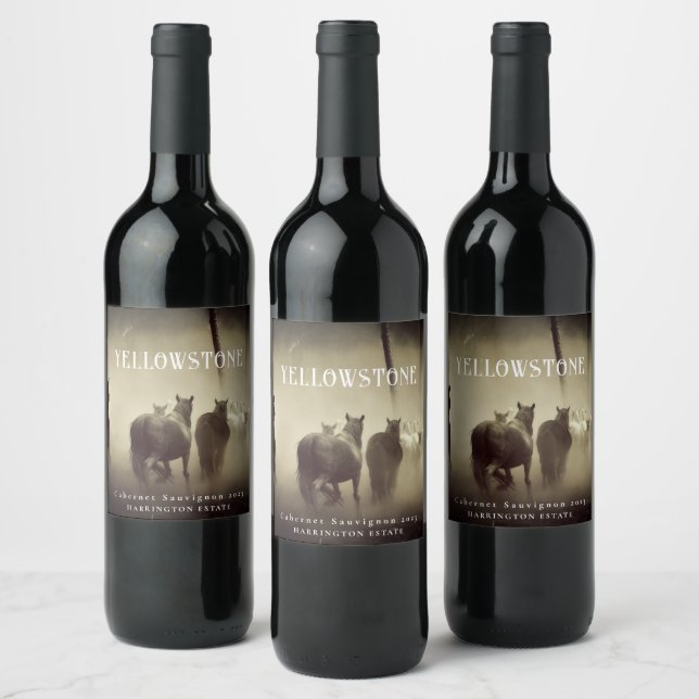 Rótulos De Vinho Personalizados De Geleia De Caval (Garrafas)