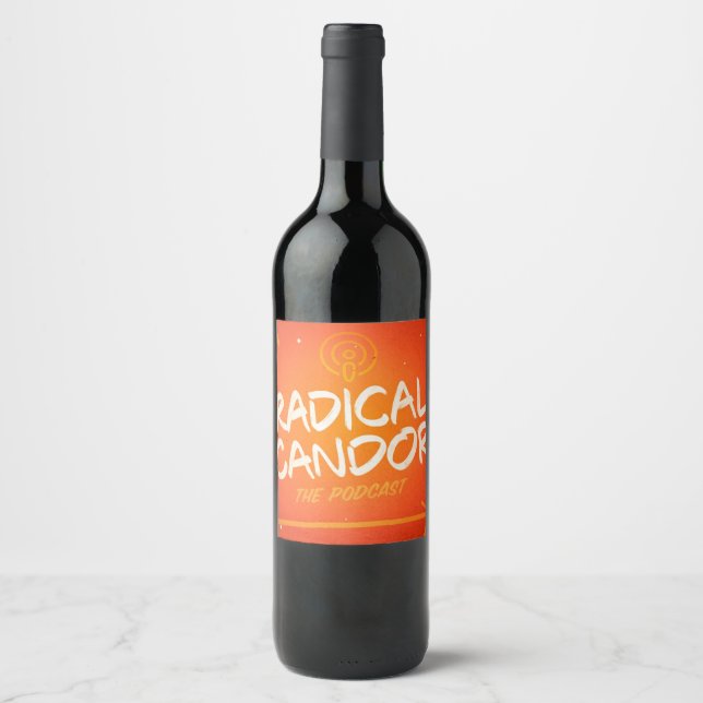 Rótulos de Vinho Radical Candor Podcast (Frente)