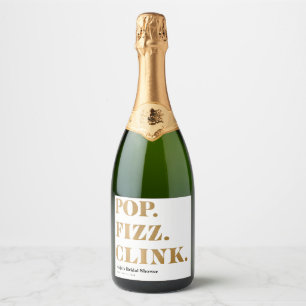Rótulos de Vinhos Espumantes Pop Fizz Clink