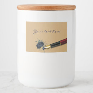 Rótulos Para Comida Caneta de fonte do enchimento com mancha da tinta