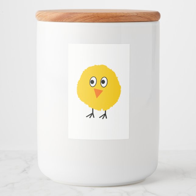 Rótulos Para Comida Cartoon de frango (Frente)