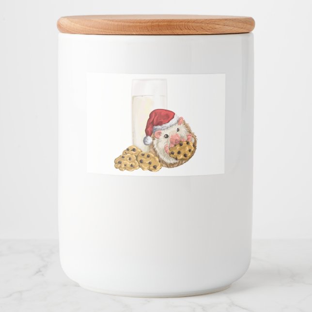 Rótulos Para Comida Cookie de Natal (Frente)