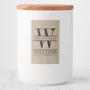 Rótulos Para Comida Criar seu próprio monograma simples do logotipo d