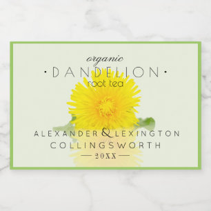 Rótulos Para Comida Dandelion Root Tea Homemade