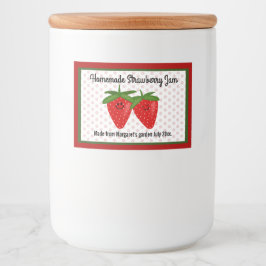 Rótulos Para Comida Homemade Strawberry Jam Design