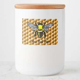 Rótulos Para Comida Honeycomb Honey Jar Bee Labels