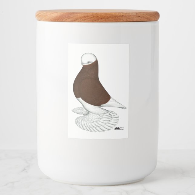 Rótulos Para Comida Tumbler: Balde Vermelho Mufado (Frente)