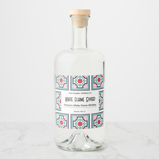 Rótulos Personalizados de Garrafa de Bebida Alcoól (Frente)