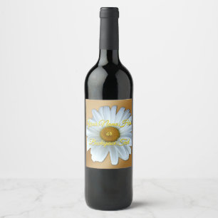 Rótulos Personalizados de Garrafa de Margarida