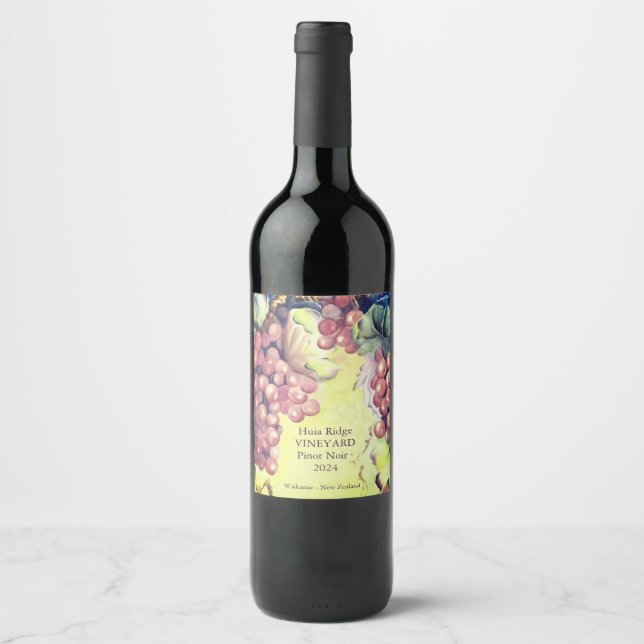 Rótulos Personalizados de Garrafa de Vinho de Vinh (Frente)