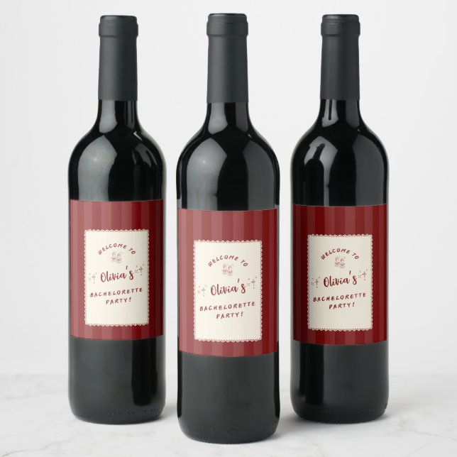Rótulos Personalizados de Garrafa de Vinho para Fe (Garrafas)