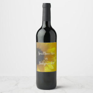 Rótulos Personalizados De Garrafas De Girassol