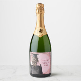 Rótulos personalizados para champanhe de formatura