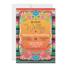 Roug de Casamento Mexicano e Convite Floral