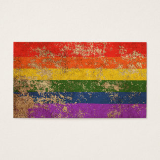 Rough Aged Vintage Orgulho gay Flag