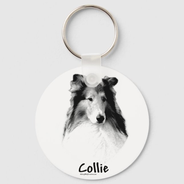 Rough Collie Charcarbonis Chaveiro (Frente)