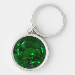 Round Emerald Chaveiro