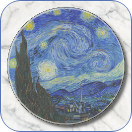 ROUND Sandstone PORTA COPOS - "Starry Night" - van
