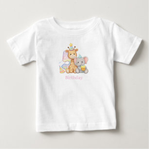 Roupa de Aniversário Camiseta Gráfica de Bebê Me