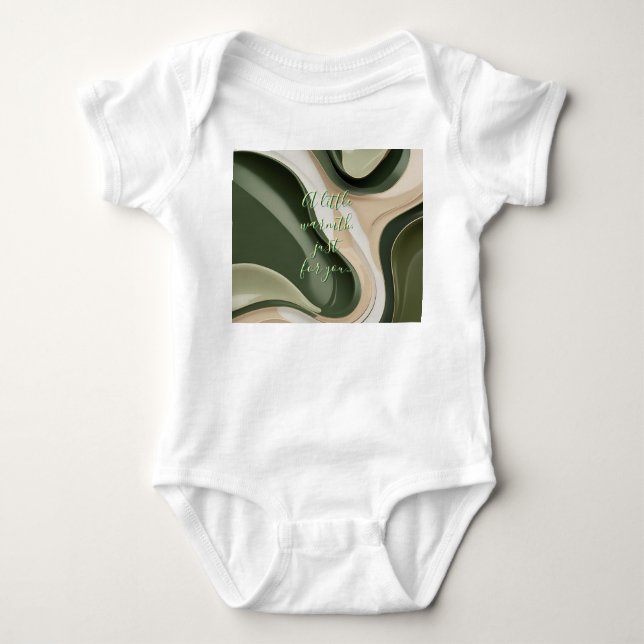 Roupa de camisa de bebê em na moda gráfico (Frente)