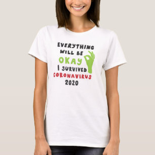 Roupa de Camiseta Coronavírus Americano