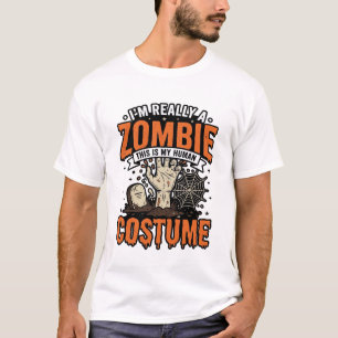 Roupa de Zumbi Vintage para Camisa de Halloween_1