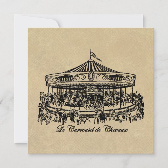 Roupa e presentes de cavalos carrossel franceses (Frente)