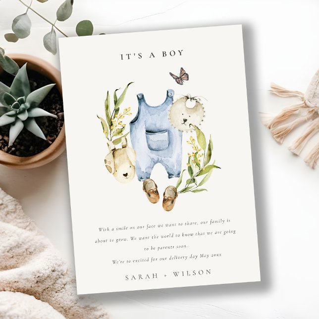 Roupas de Bebê Menino Folhagem Azul Anúncio (Criador carregado)