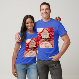 Roupas de Casamento Imagem de Texto Casal Camiseta