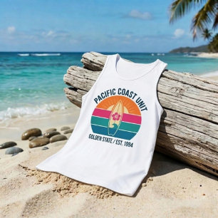 Roupas de Praia dos Anos 90 Retrô - Camiseta Regat