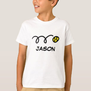 Roupas de tênis para crianças   t-shirt de nomes