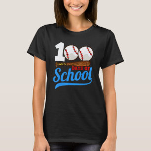 Roupas dos 100 Dias de Escola Camisa de Baseball d