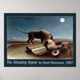 Rousseau's Sleeping Gypsy poster
