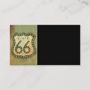 route 66 modelo de cartão de negócios foto art