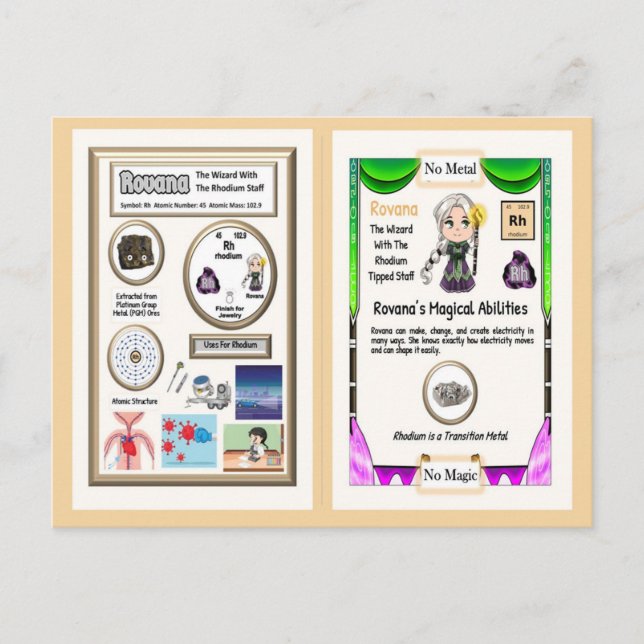 Rovana - Cartões de Comércio Rhodium (Frente)