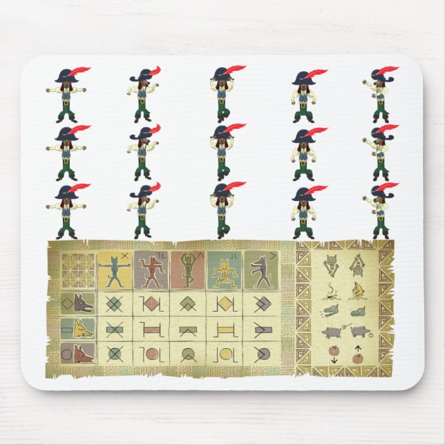 Rover alegre Voodoo Cheatsheet Mousepad (Frente)