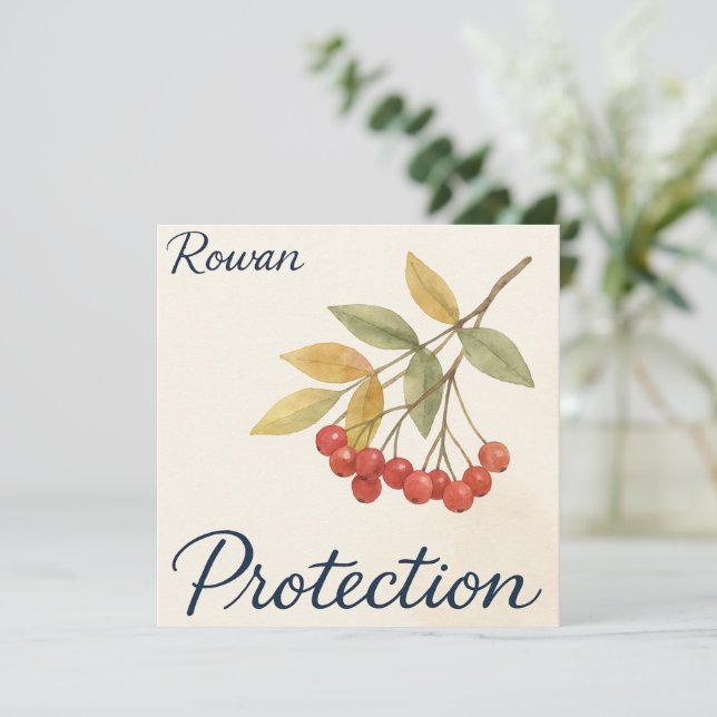 Rowan Protection Card (Em pé/Frente)