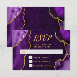 Roxa de Ágata com Mármore Dourado RSVP