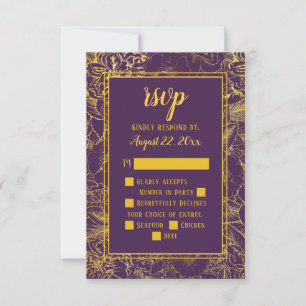 Roxa Inserção RSVP Floral do Rosa Vintage Dourad