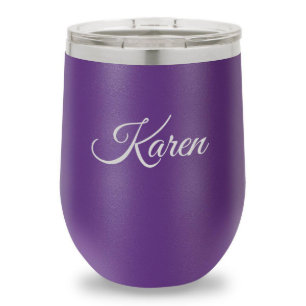 Roxo 12 Oz. Tumbler de vinho isolado