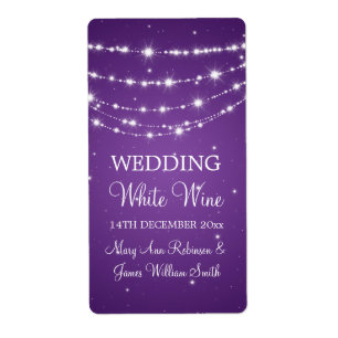 Roxo Chain Sparkling da etiqueta elegante do vinho