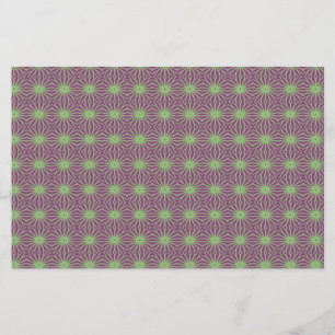 Roxo com Artesanato verde de padrão de disquete