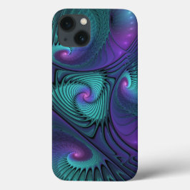 Roxo Conhece Arte Fractal Abstrato moderna Turques
