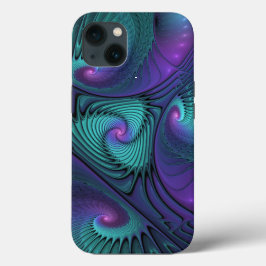 Roxo Conhece Arte Fractal Abstrato moderna Turques