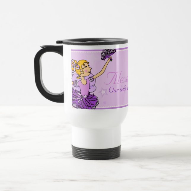 Roxo conhecido longo da bailarina & caneca de (Esquerda)