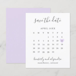 Roxo Coração Calender Orçamento Casamento Salvar D