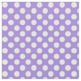 Roxo da orquídea com tecido branco das bolinhas