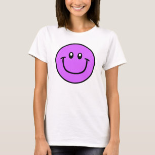 Roxo de sorriso 0003 da camisa da cara