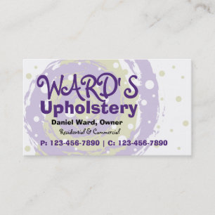 Roxo do cartão de negócio do círculo 2